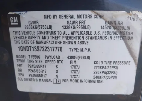 1GNDT13S722317770